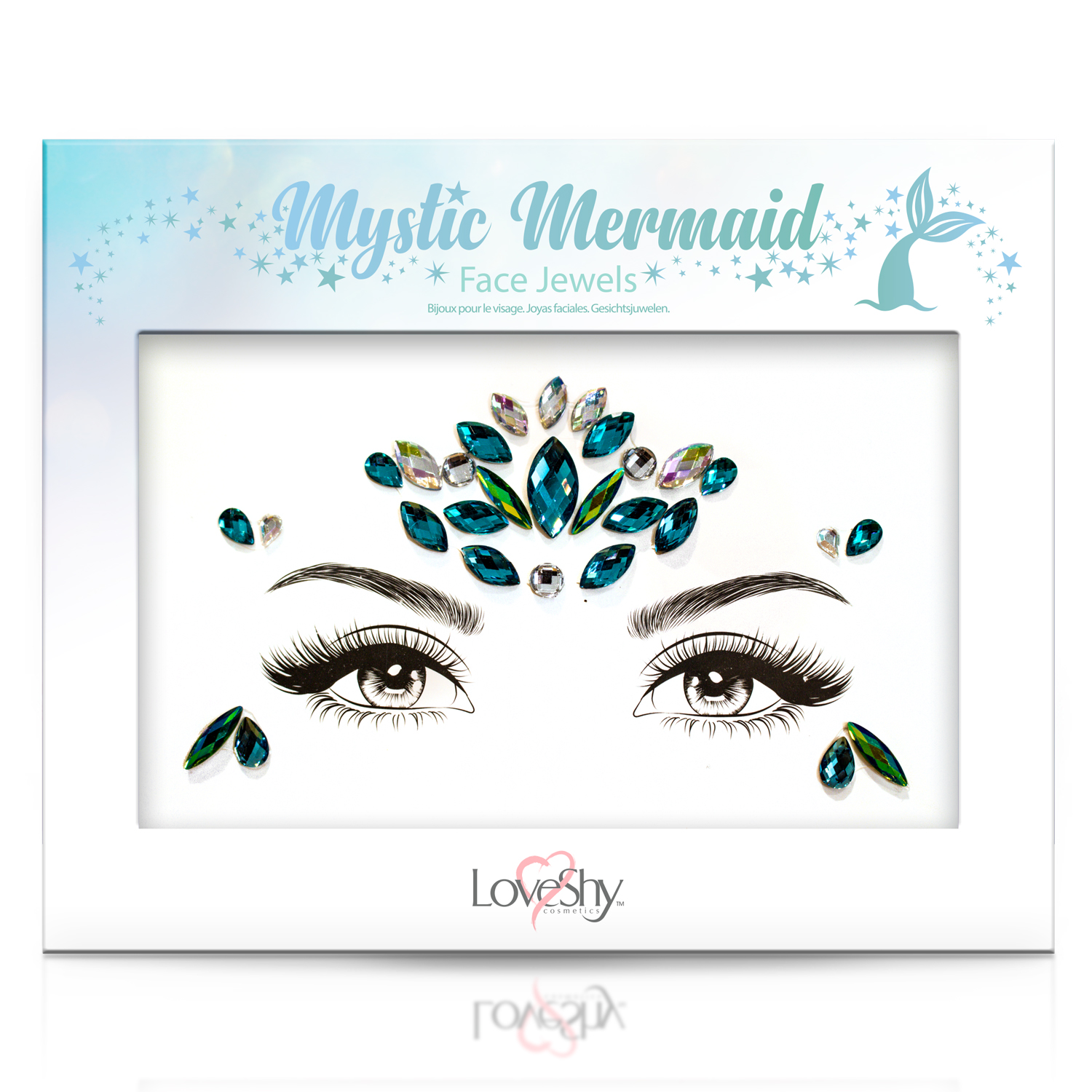 Pierres scintillantes visage, Mystic Mermaid