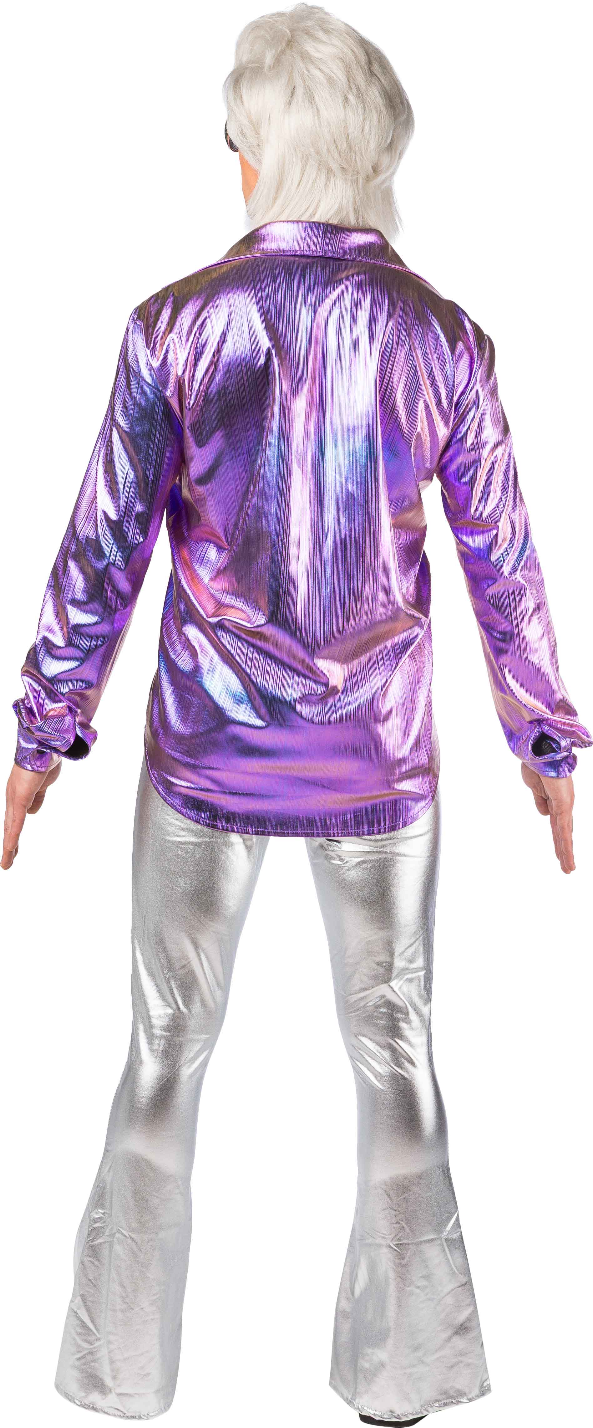 Chemise métallisée, violet