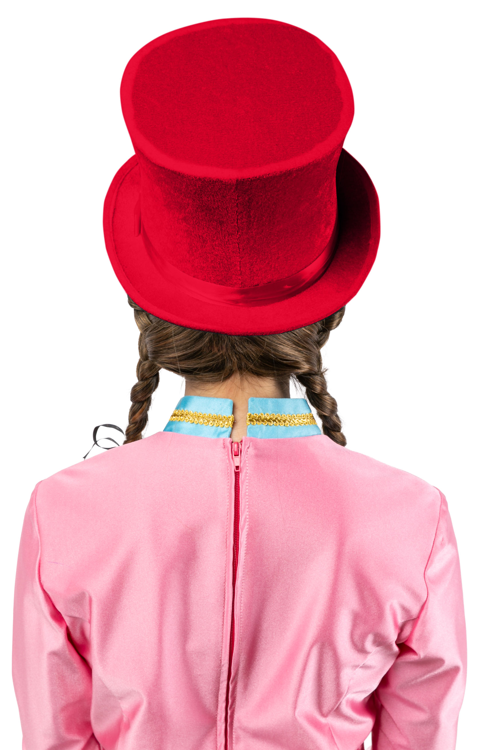 Chapeau en velours rouge - hauteur 15,5 cm