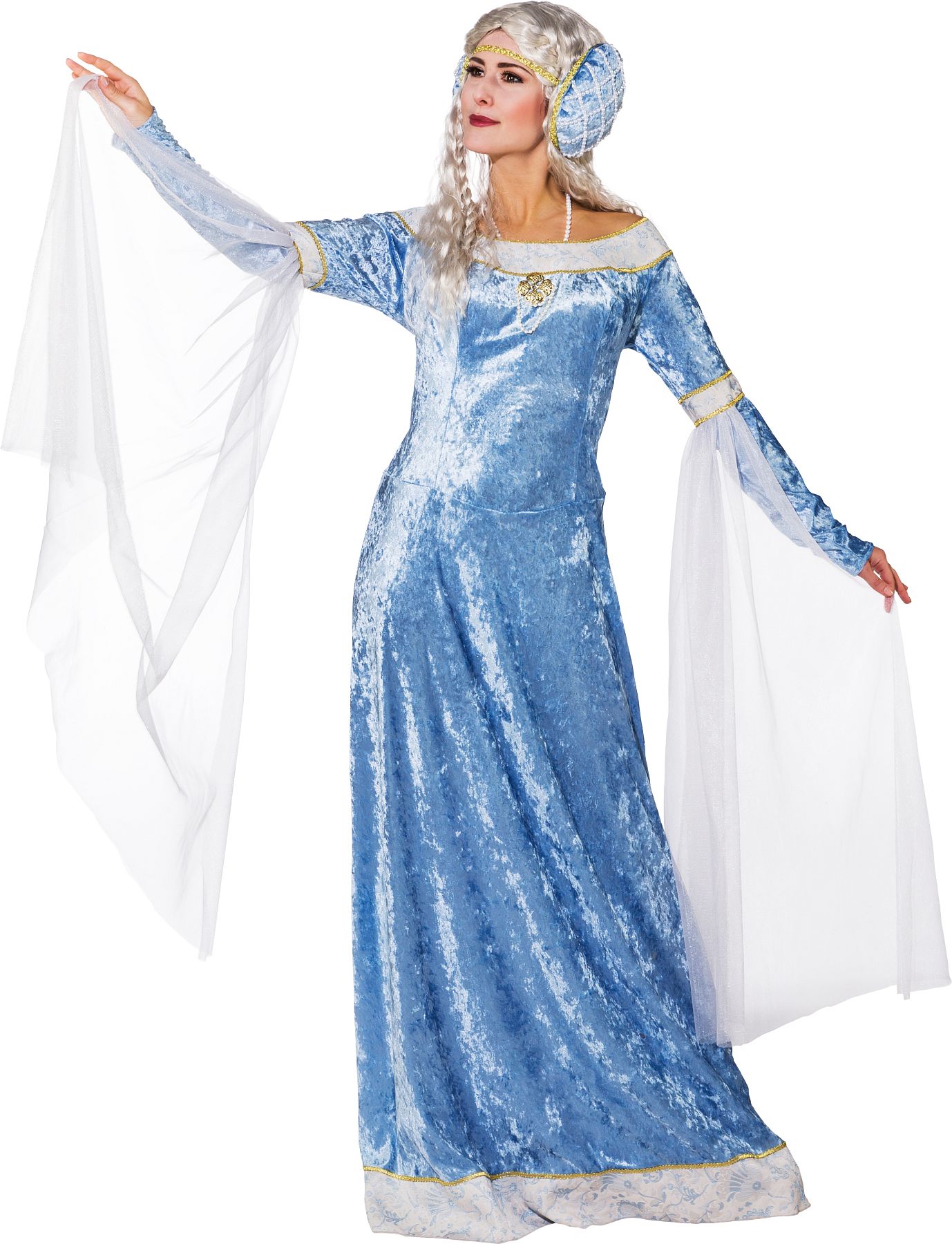 Medieval dress, light blue