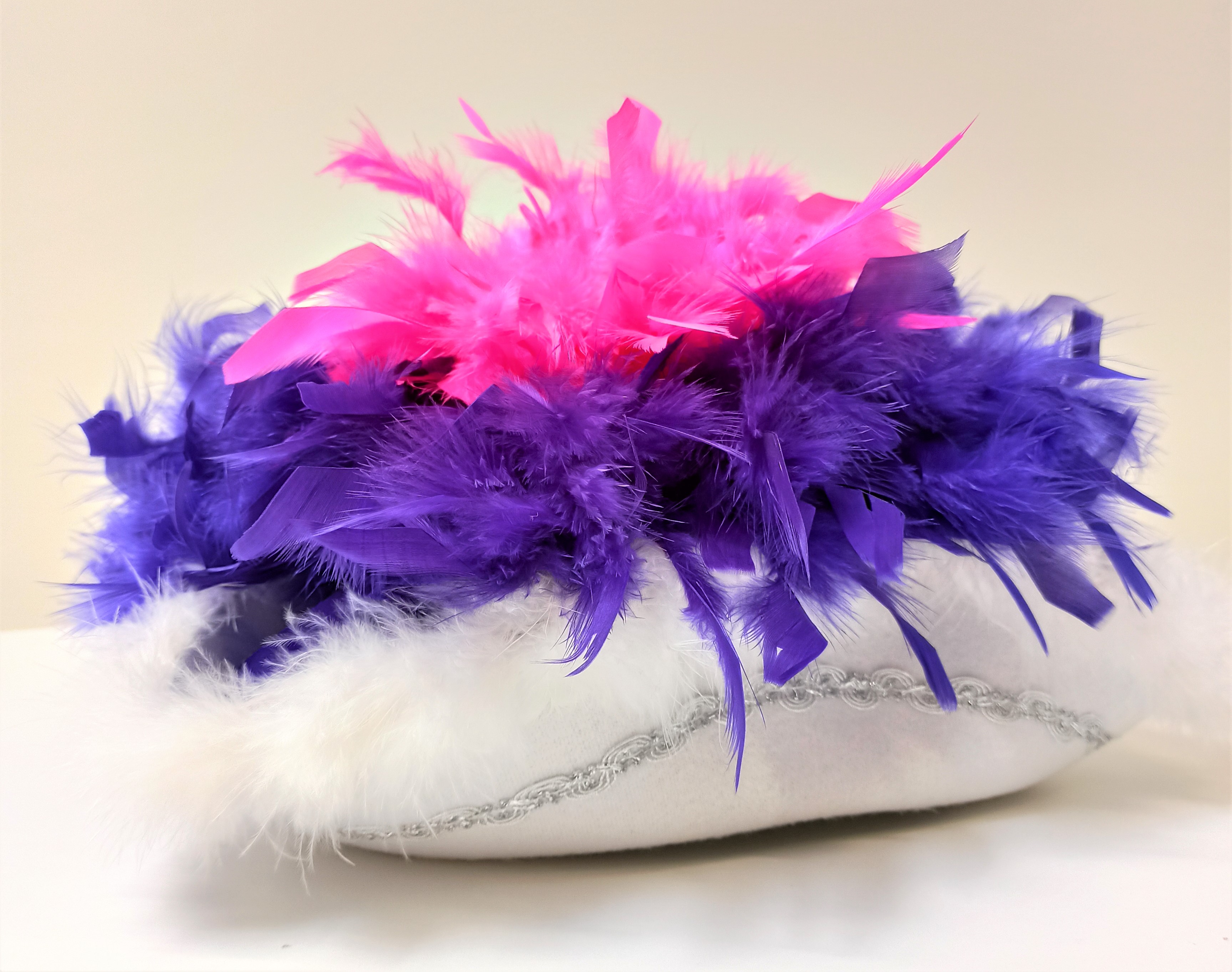 Feather boa Basic, purple, 1.80 m, 50g