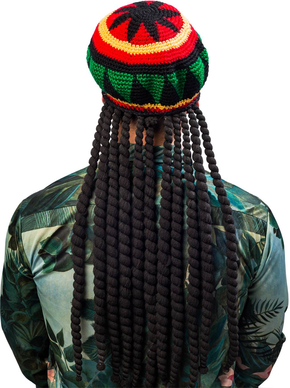 Perücke Dreadlocks mit gestrickter Mütze