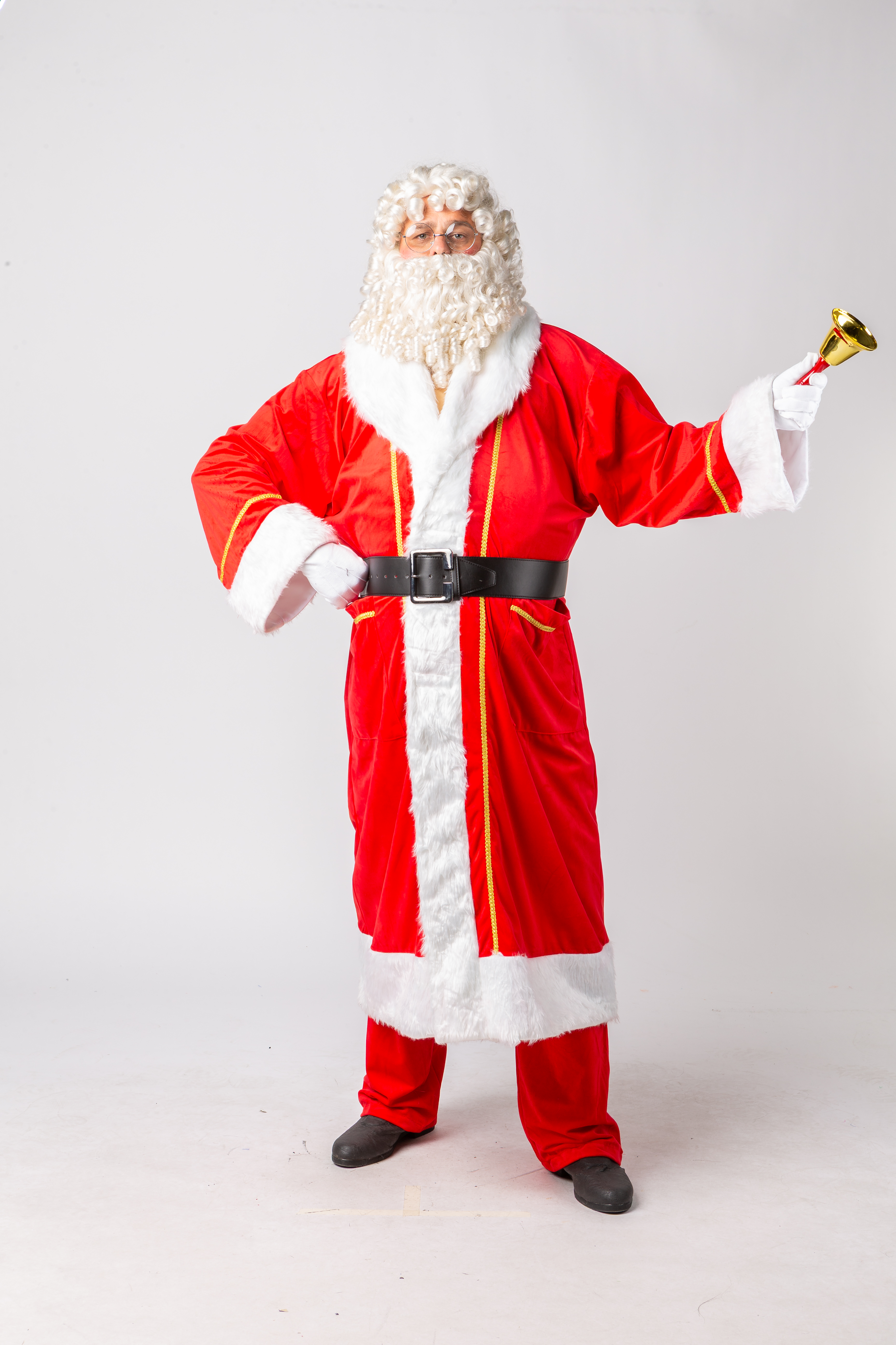Weihnachtsmannmantel Samt, hellrot (Vaterartikel)