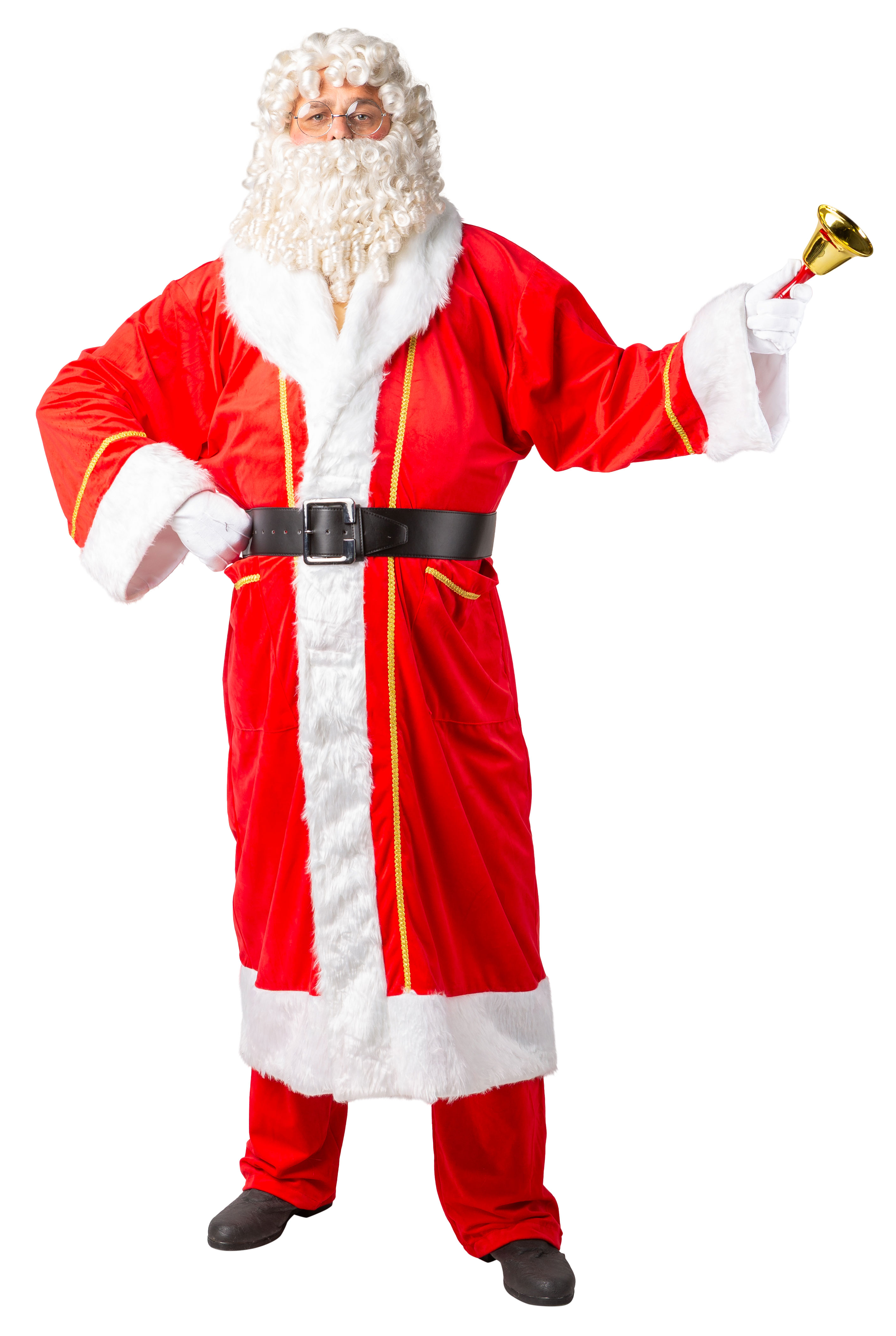 Weihnachtsmannmantel Samt, hellrot (Vaterartikel)