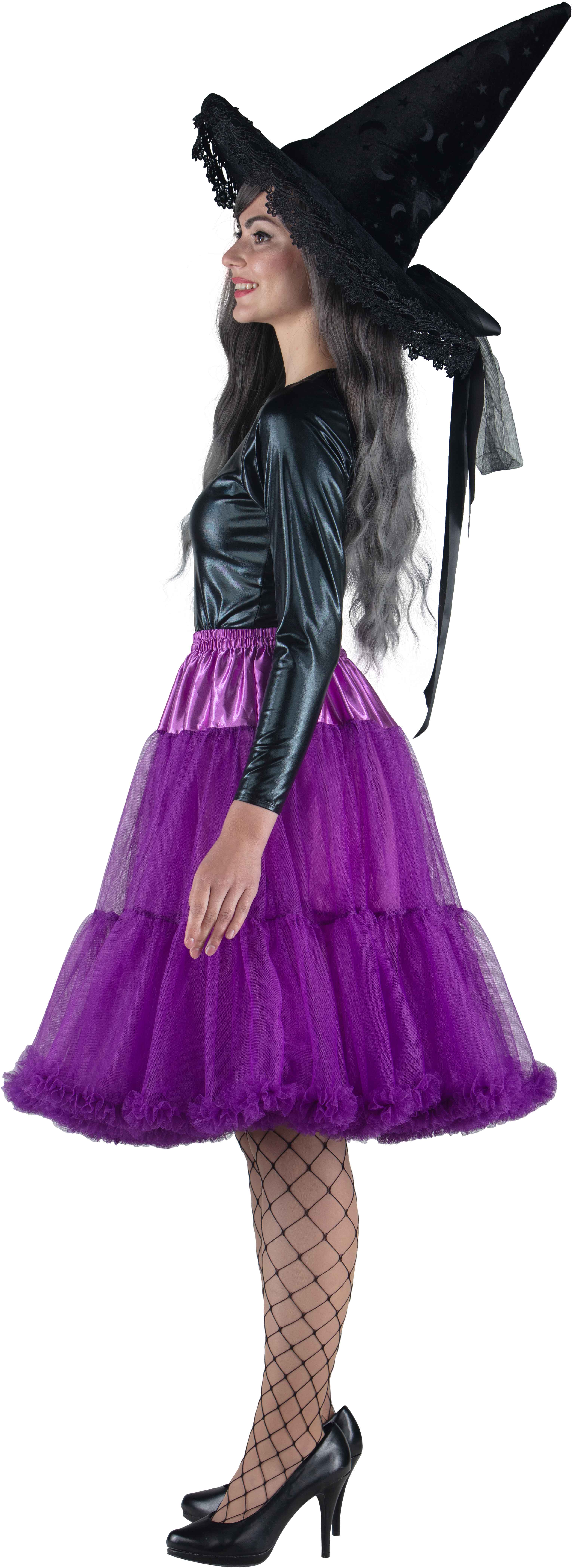 Tutu lang mit Rüsche, lila