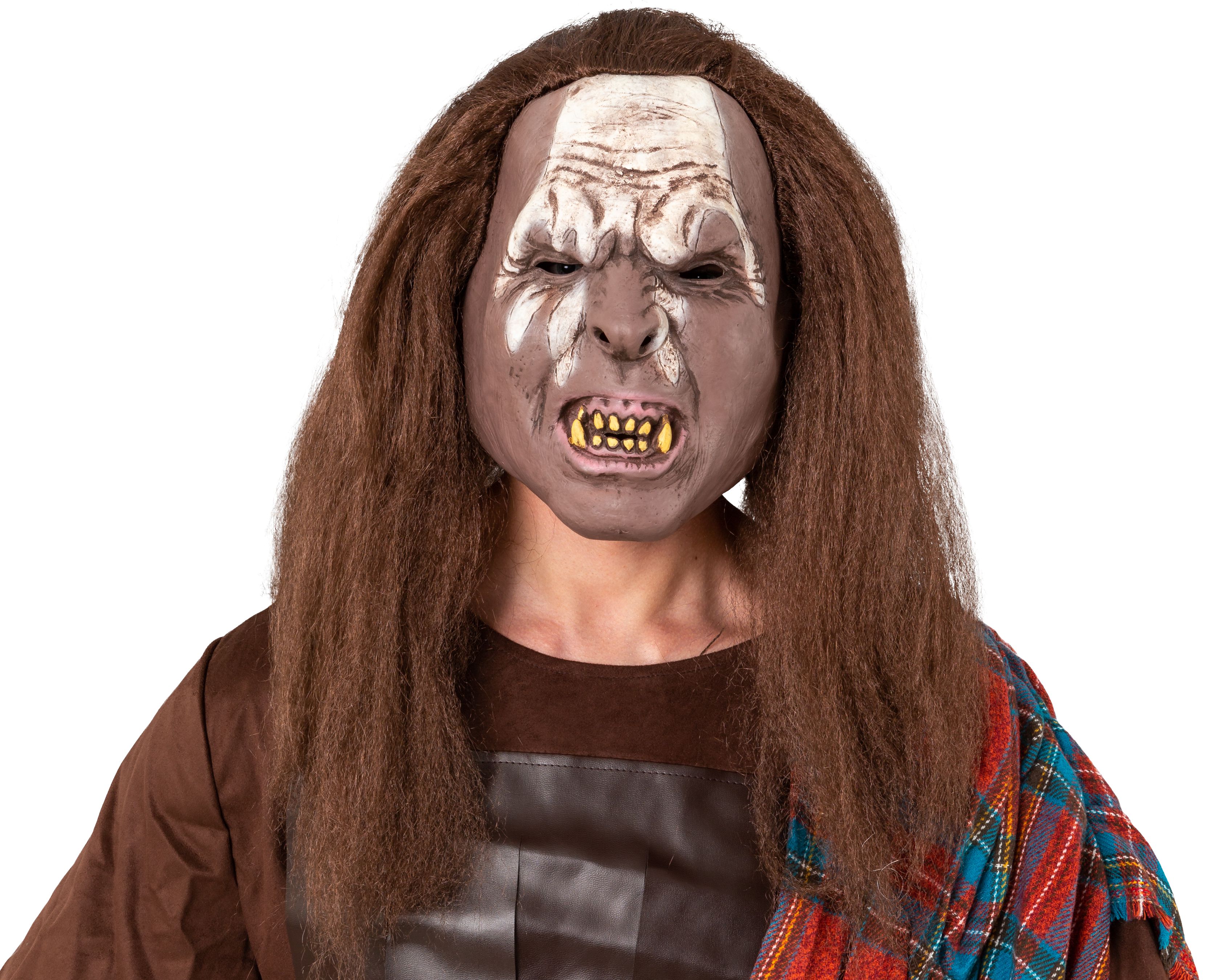 Masque de zombie avec cheveux longs