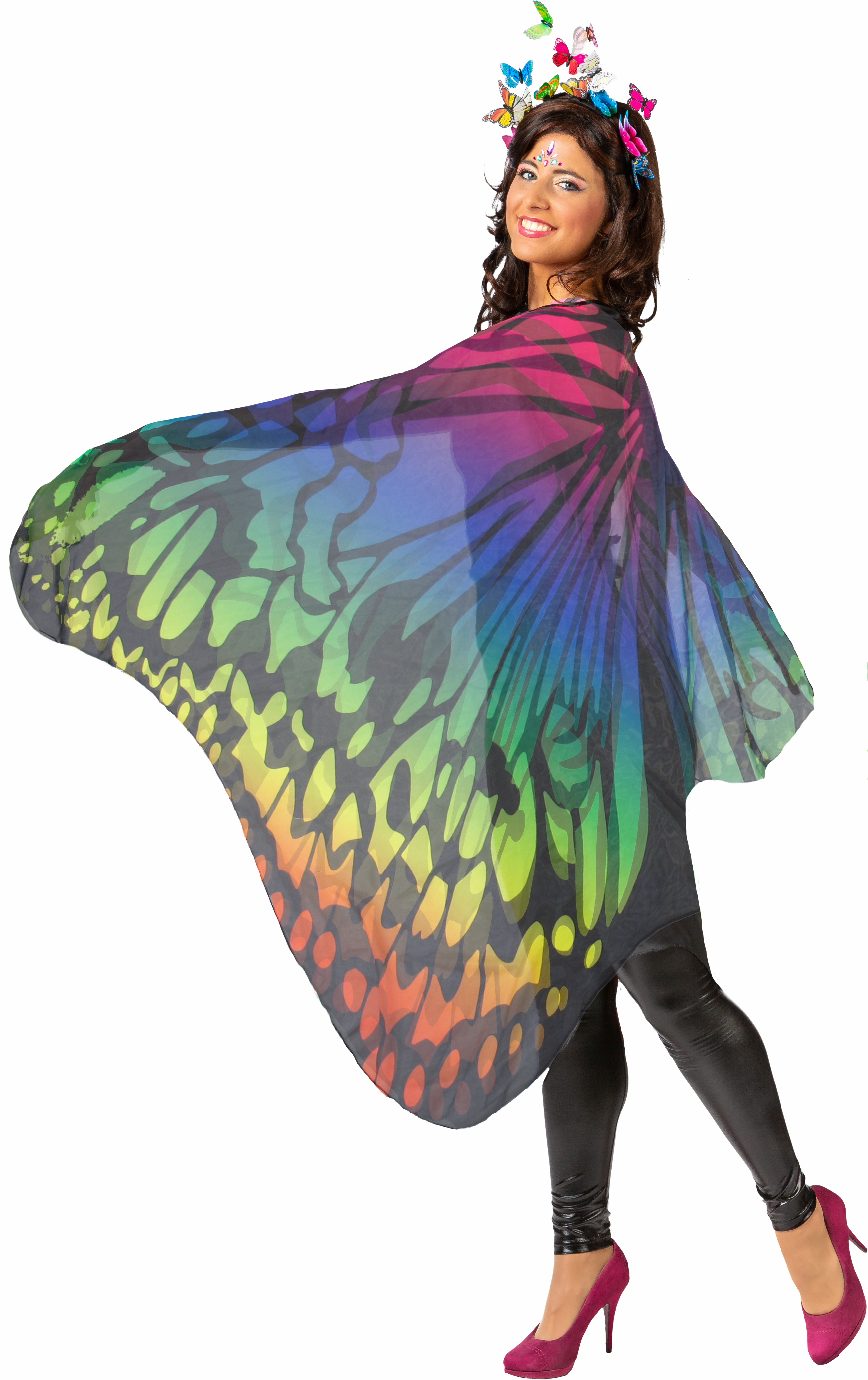 Cape papillon, multicolore