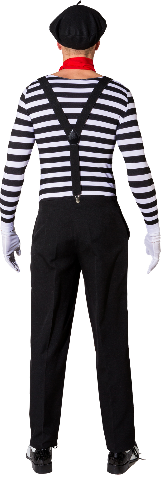 Body, noir/blanc rayé 