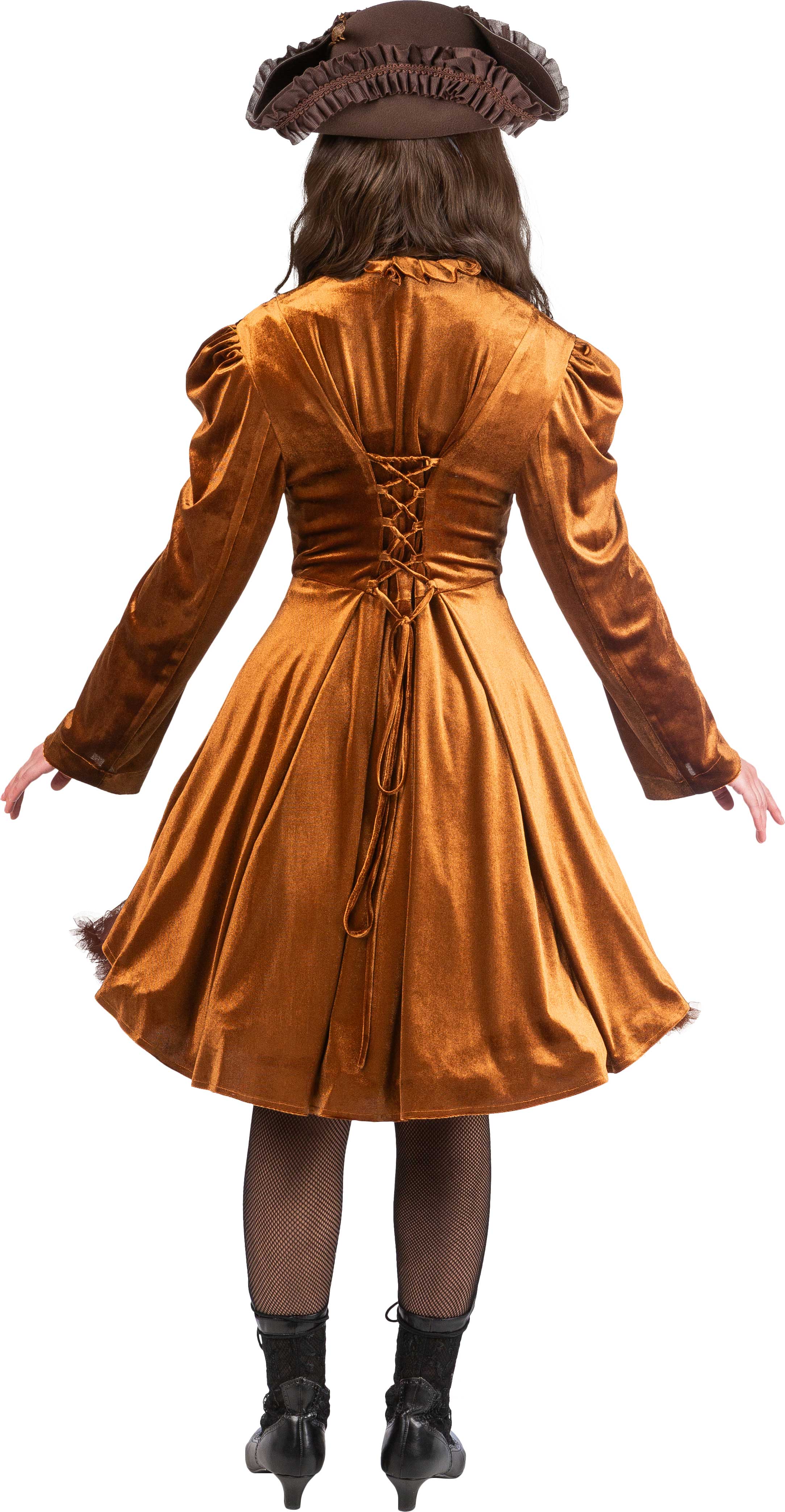 Long tutu with a frill, brown