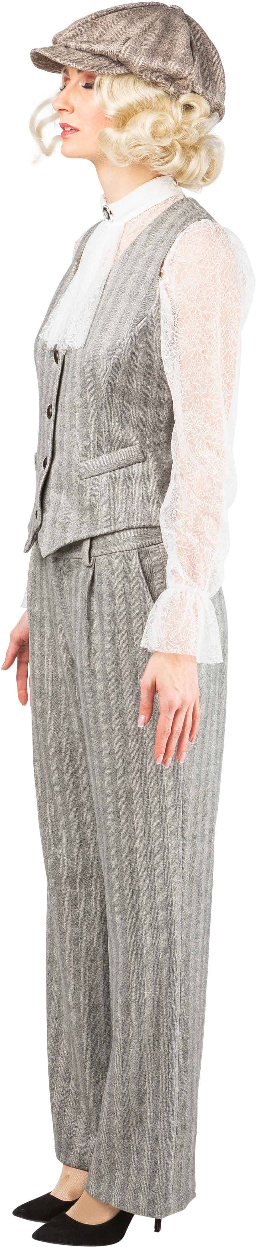 1920s-style set for women, heather grey
