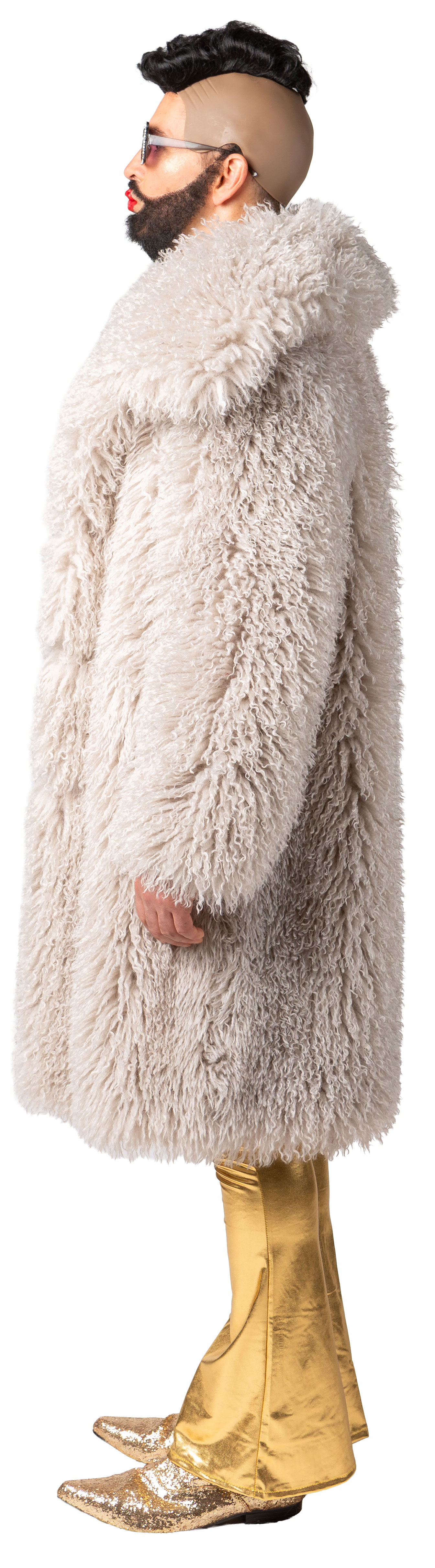 Mantel Kiez lang, sand