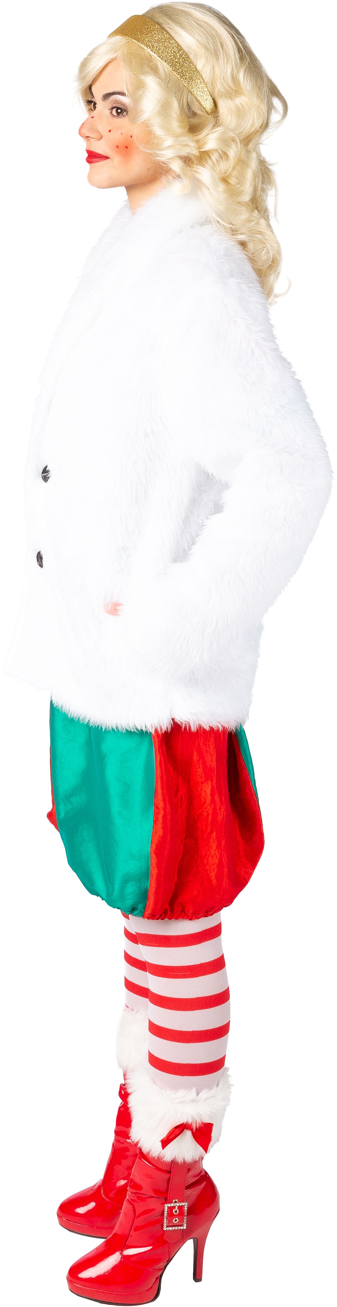 Plush jacket, white, L/XL