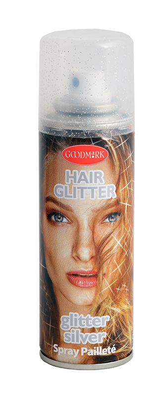 glitter spray, silver