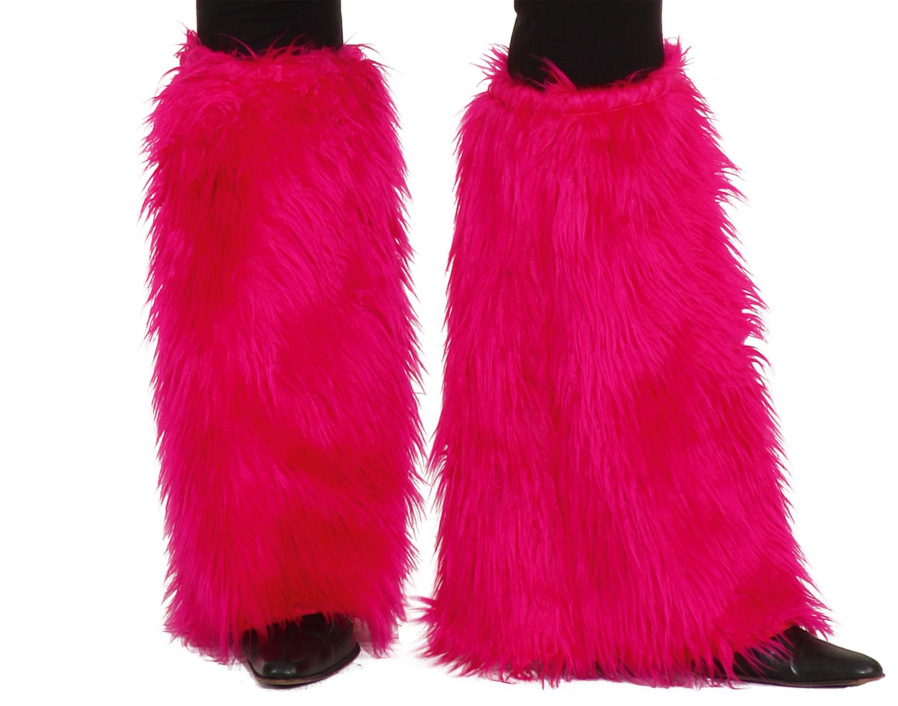 Plush legwarmers, pink