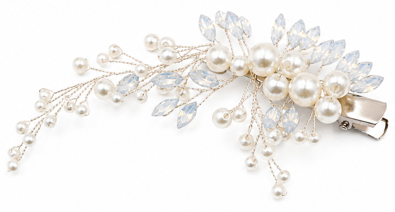 Accessoire pour cheveux « Fleur de perles », 2 pièces