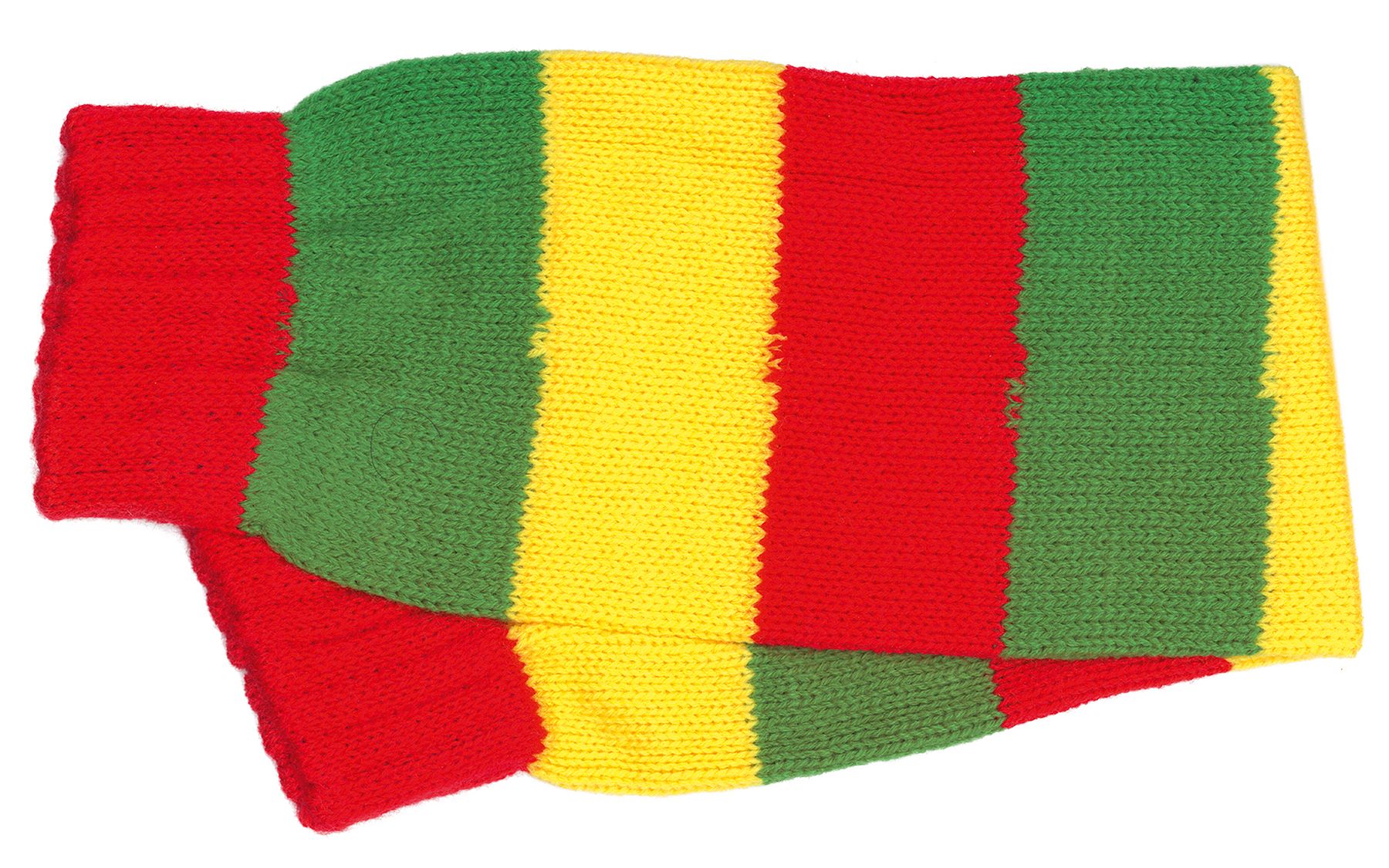 Gaiters, red-green-yellow