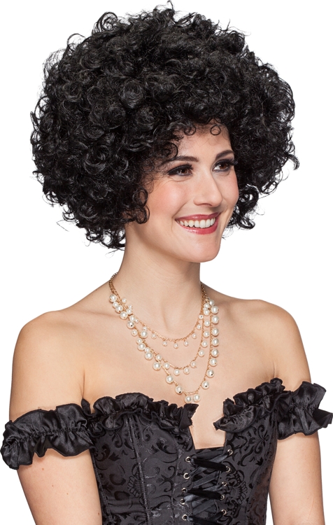 Big curls wig, black