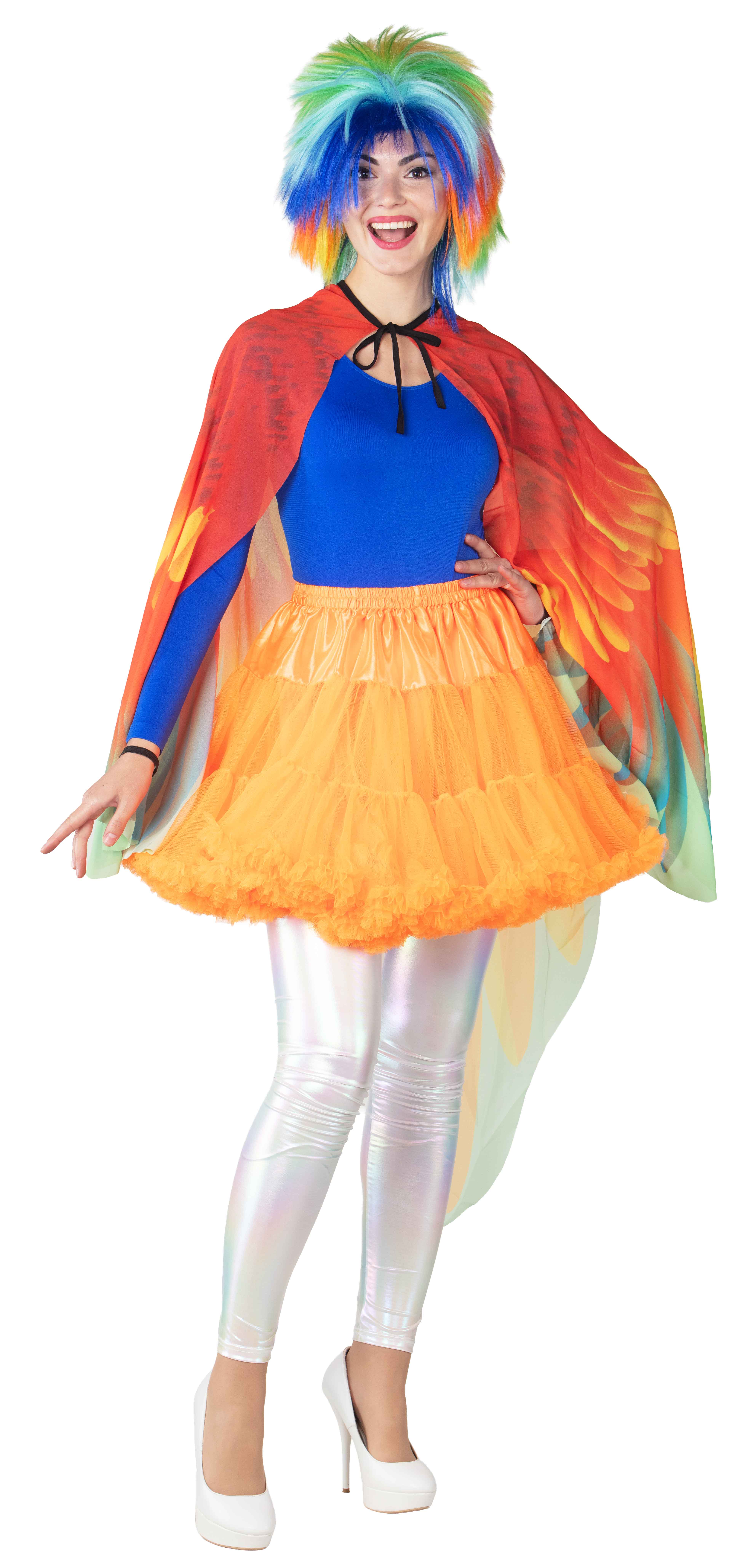 Tutu court à volants, orange