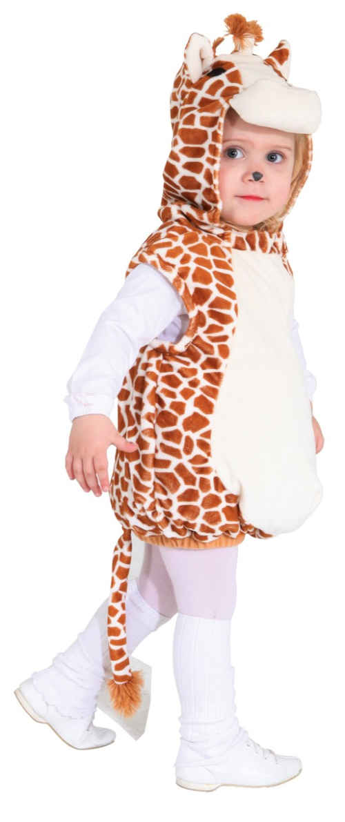 Giraffe waistcoat with hood