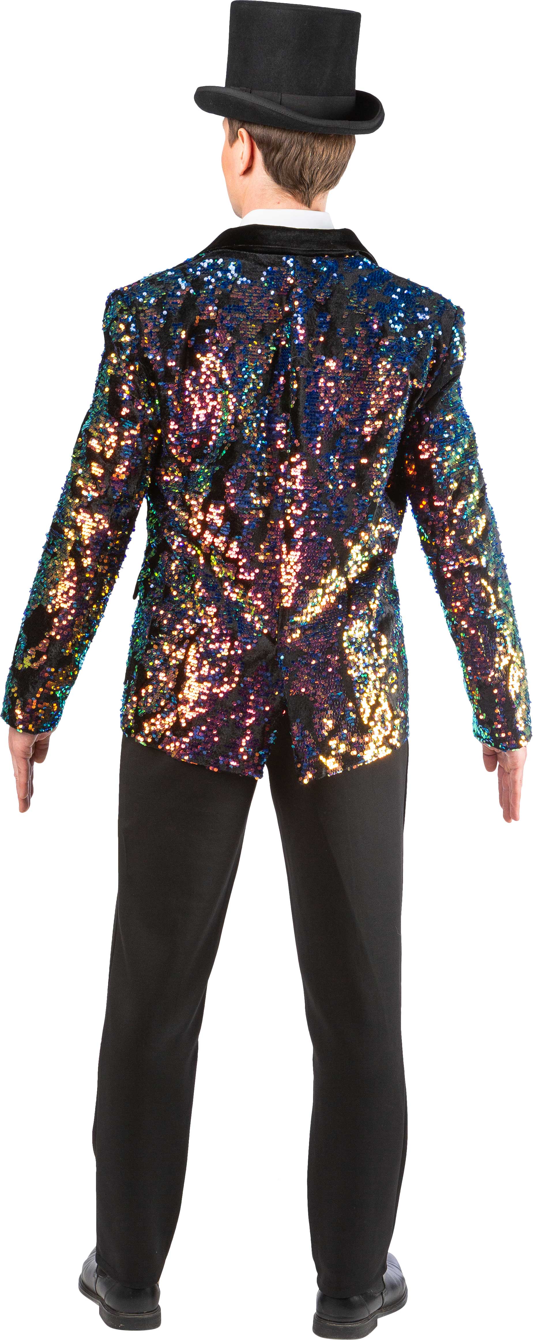 Men's sequinned jacket, multicoloured