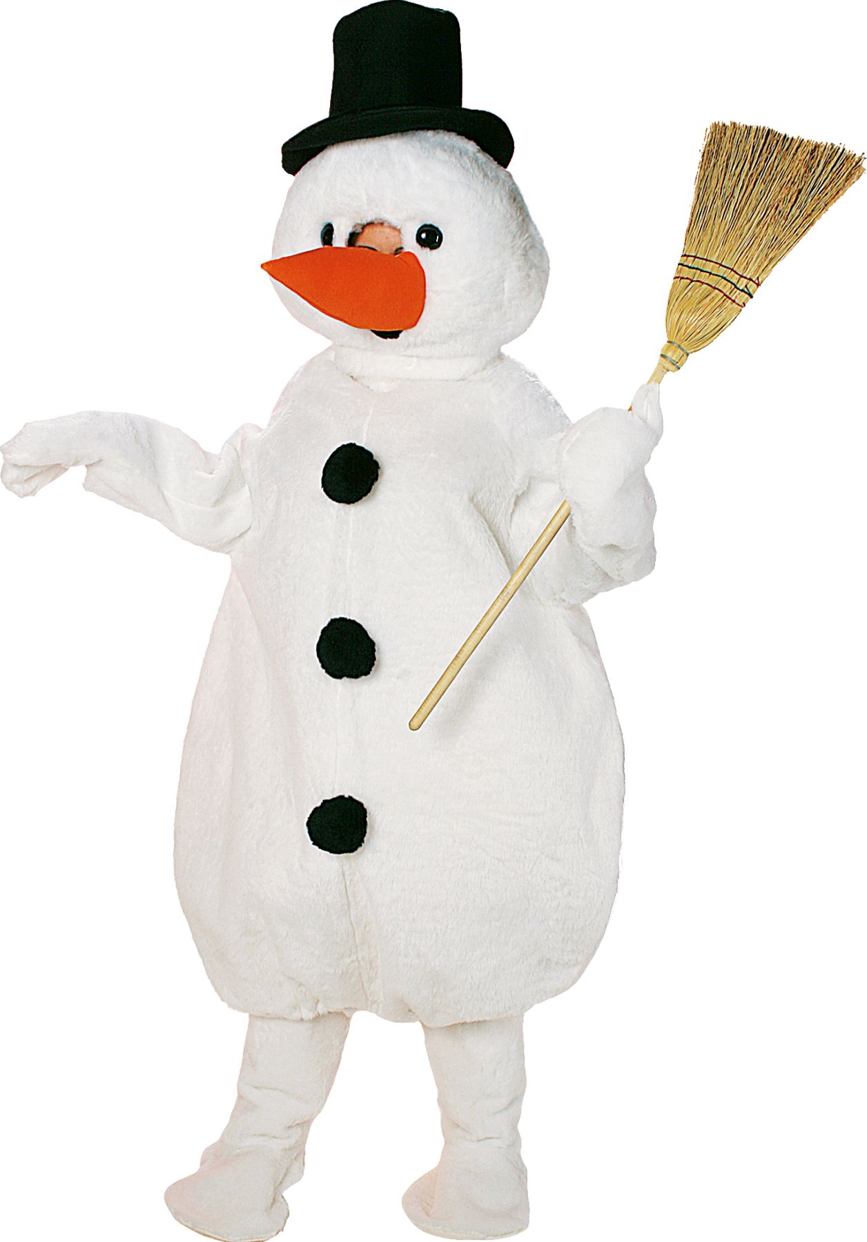 Big snowman overall with head