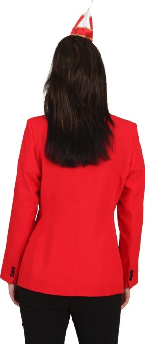 Elferratsjacke, rot mit Satin-Schalkragen und Futterstoff 