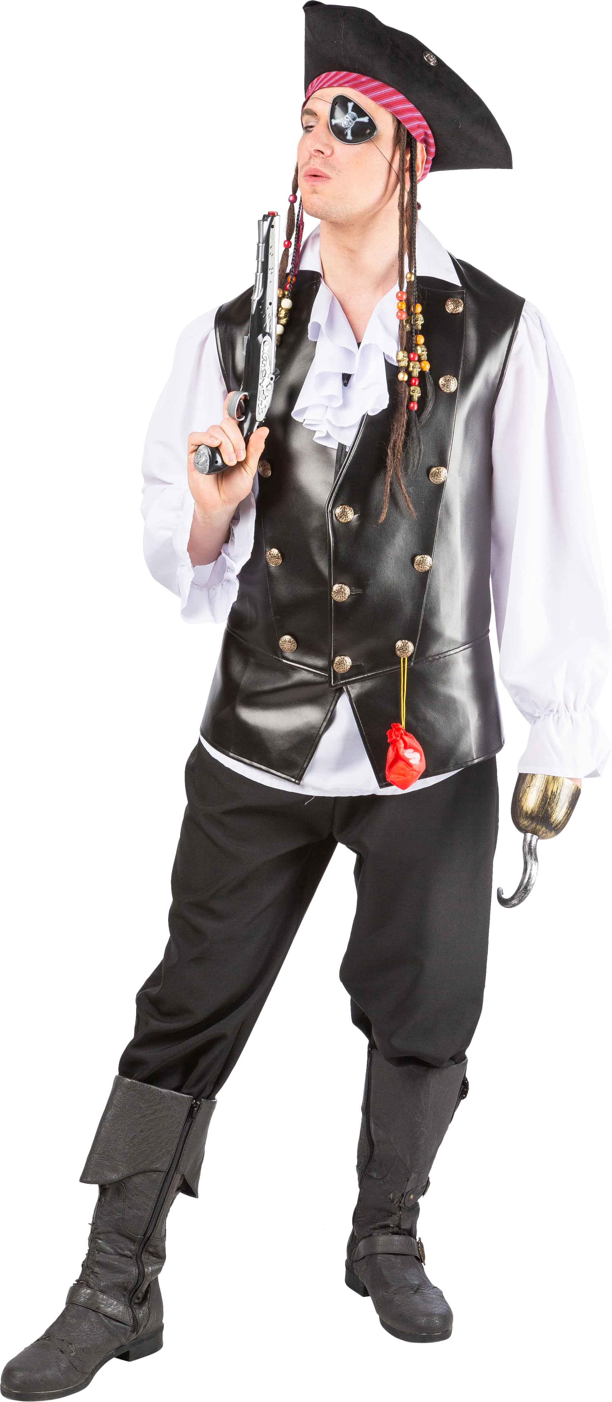 Leather pirate waistcoat