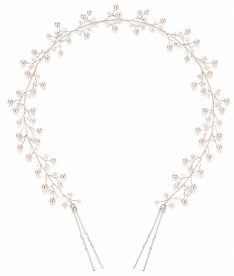 Accessoire pour cheveux : couronne de perles
