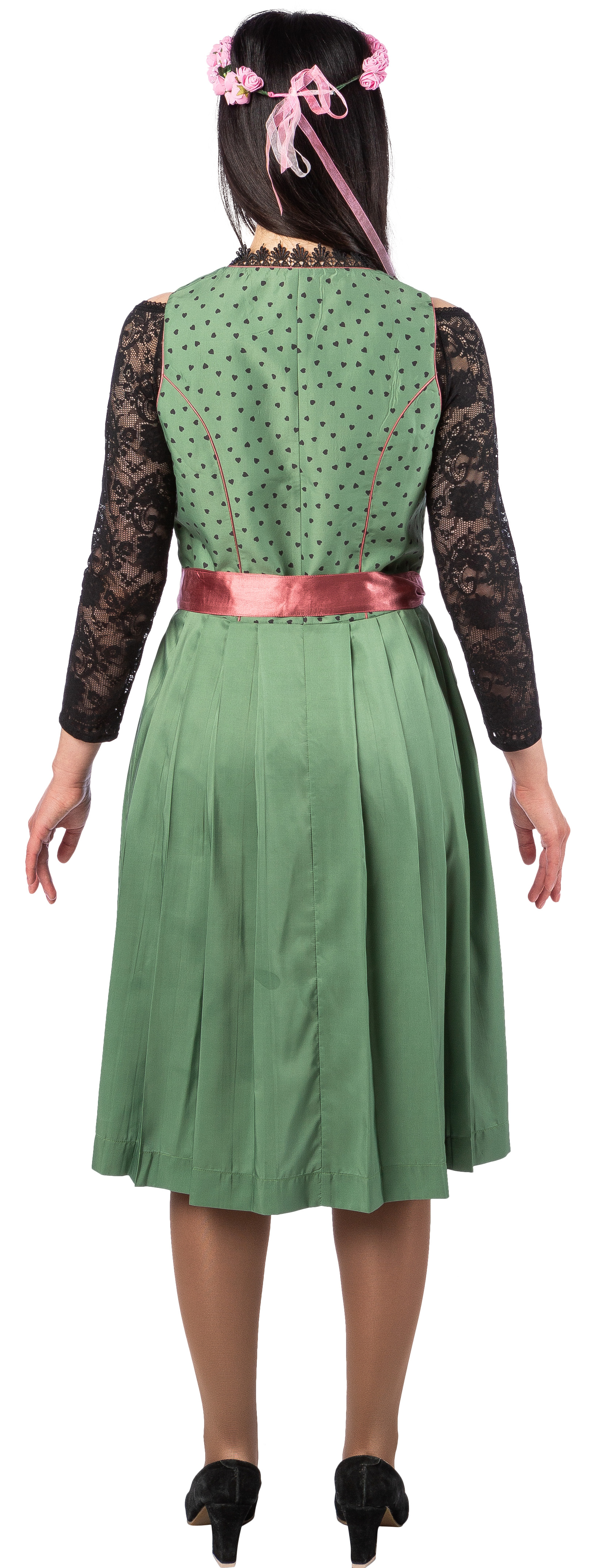 Dirndl "Lioba" green-rose 44