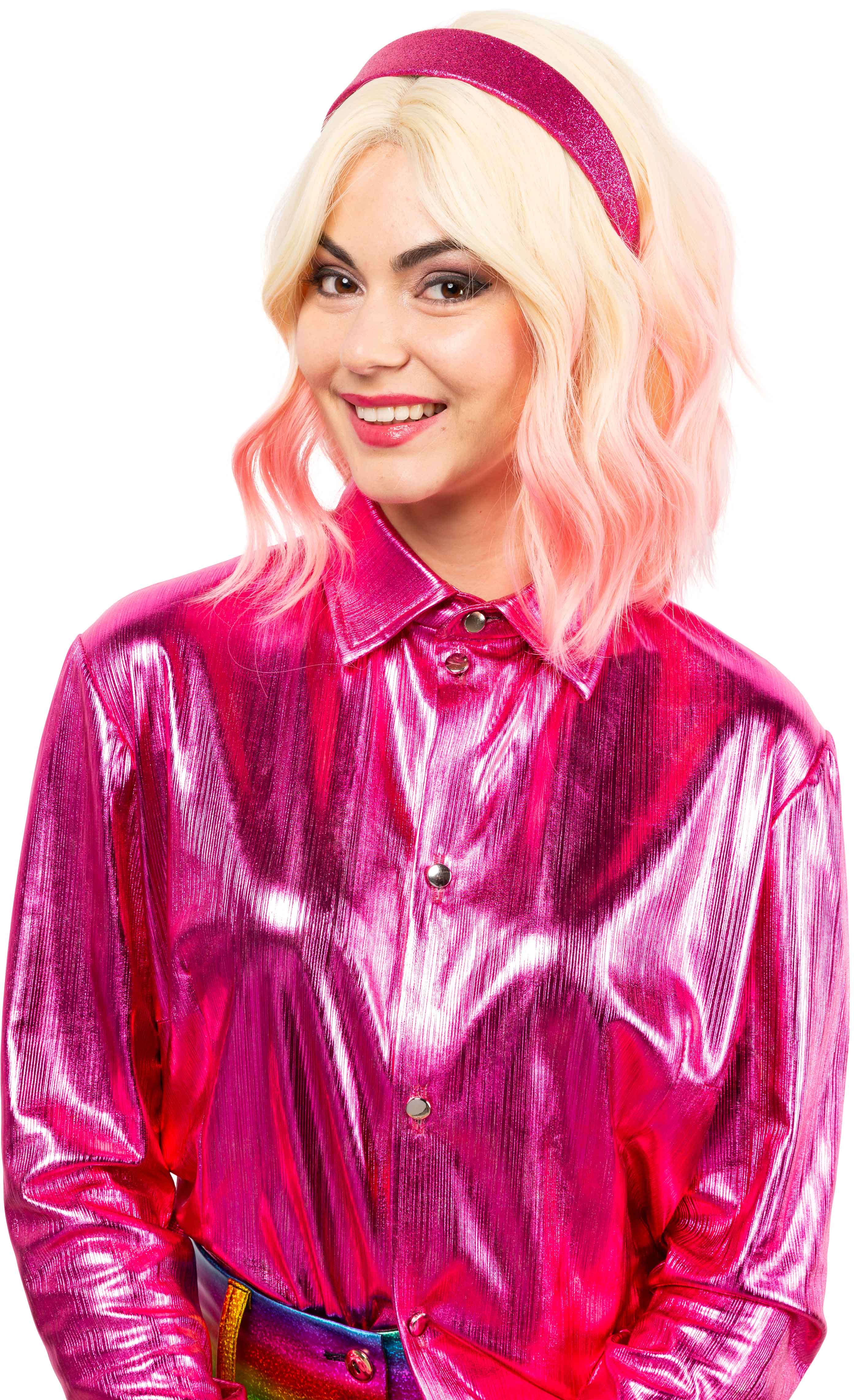 Carson wig, pink