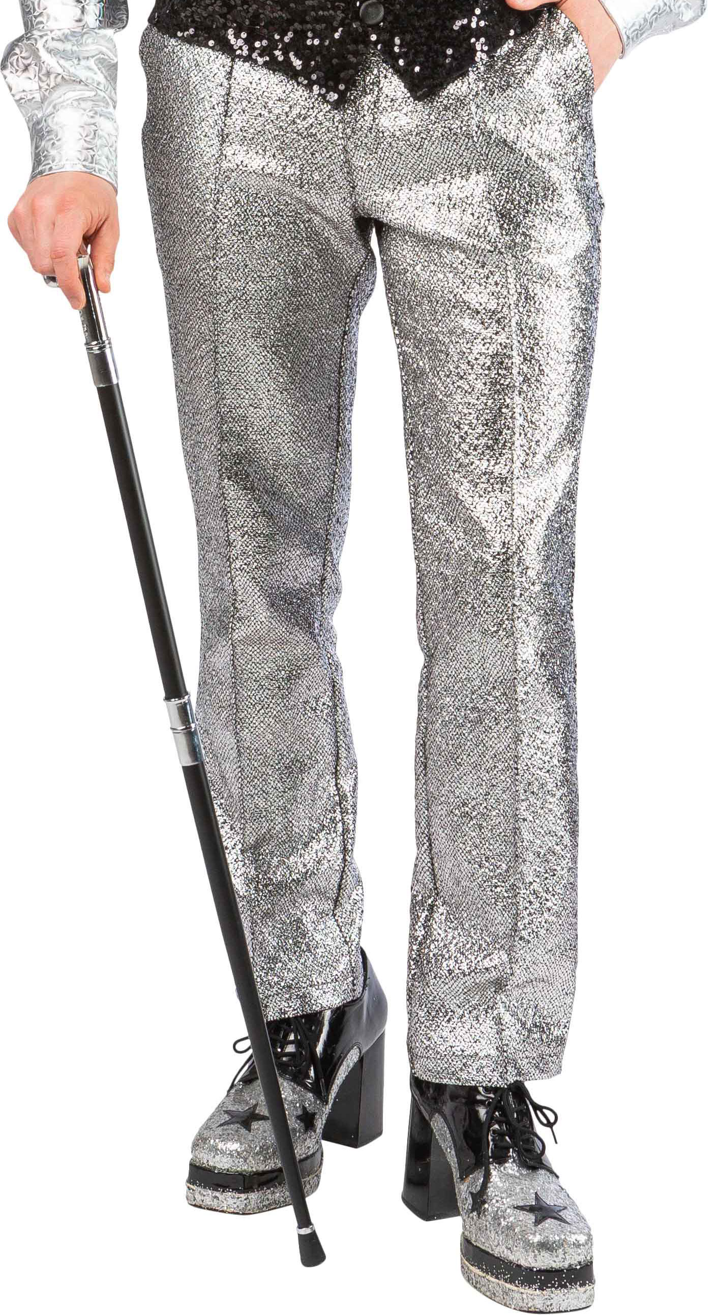 Glamour trousers, silver