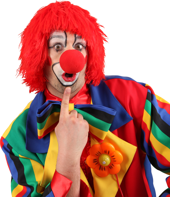 Perruque de clown, rouge Perruque de clown, rouge