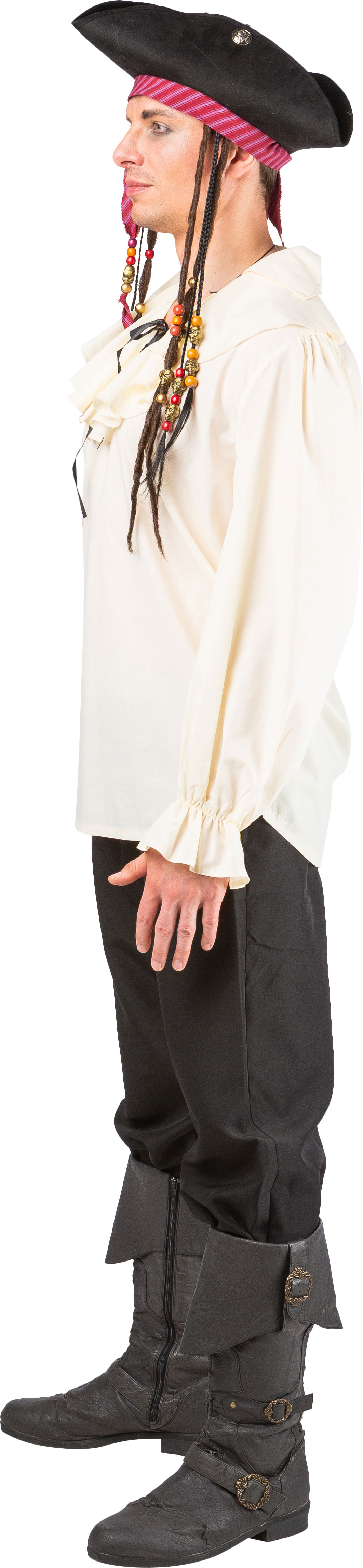 Piratenbluse creme-weiß   AUSLAUF