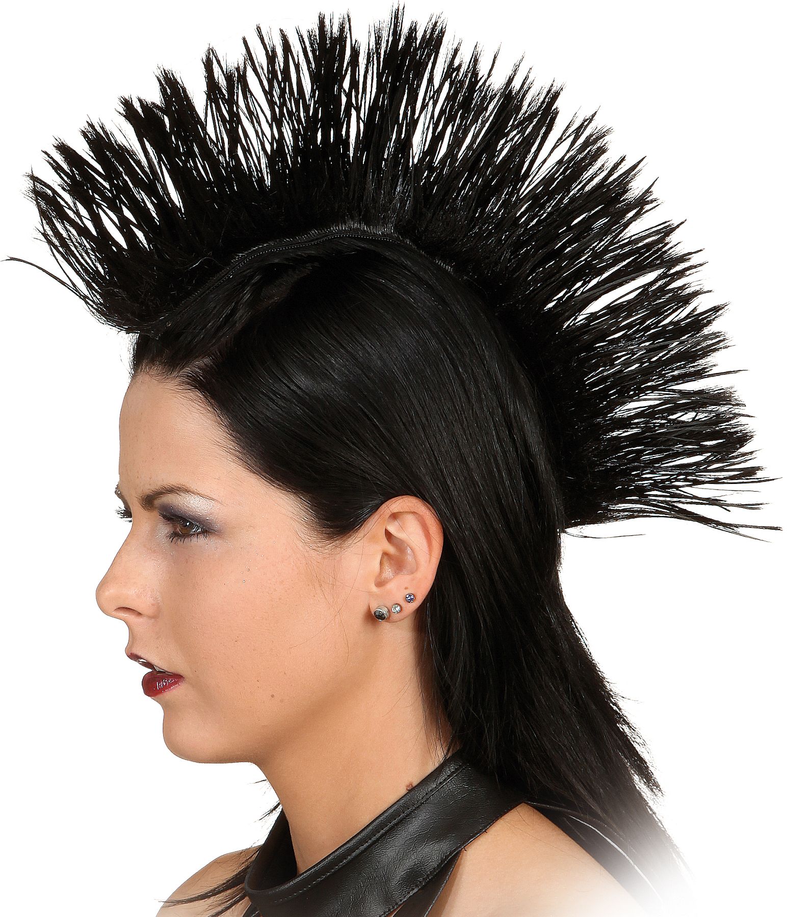 Wig Crazy mohawk, black