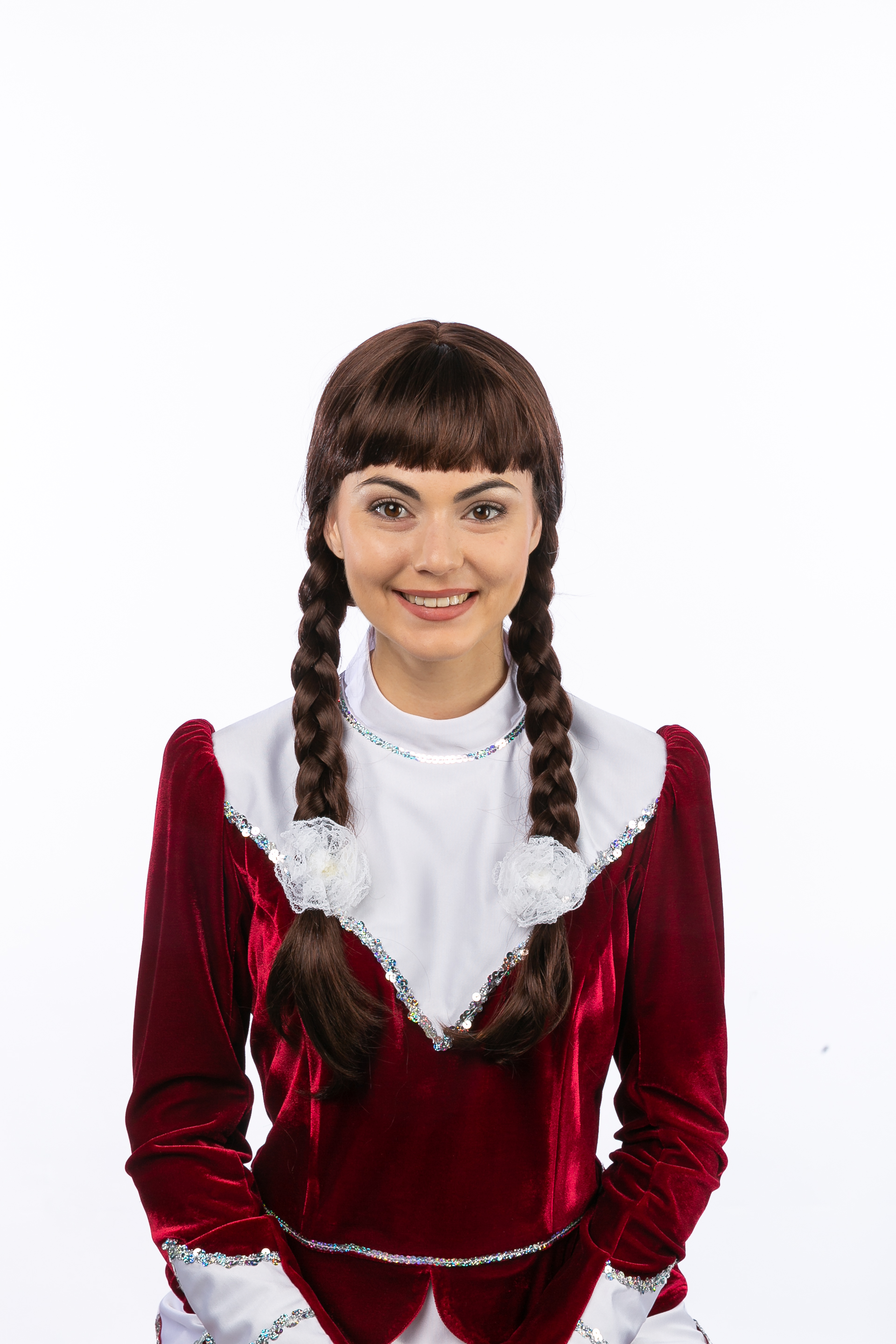 Garde-Tanzperücke, braun