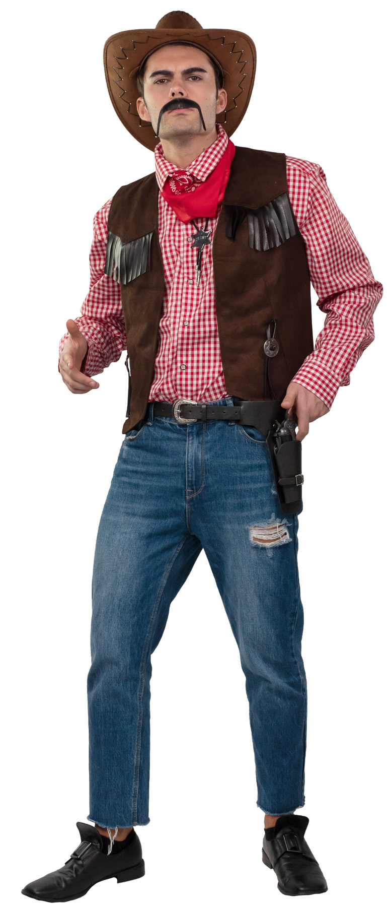 Gürtel Wilder Westen, schwarz
