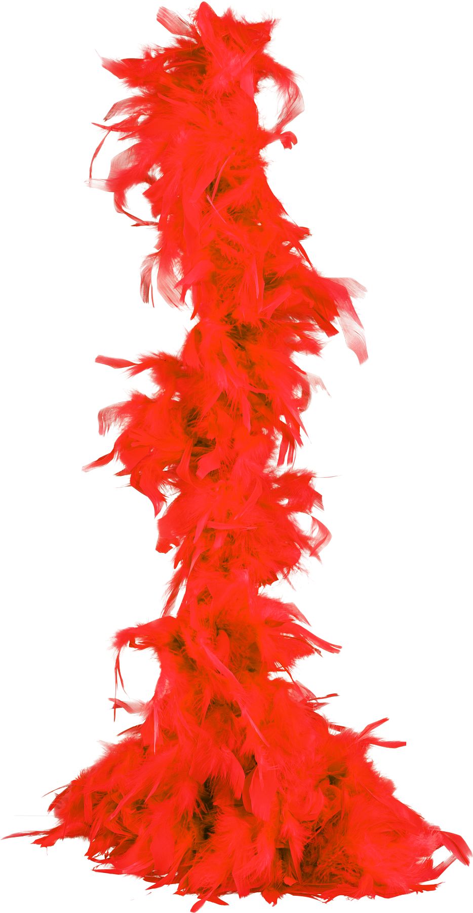 Feather boa Basic, red, 1.80 m, 50g