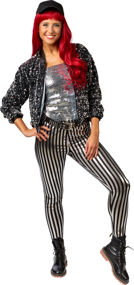 Jacket Sequined, silver