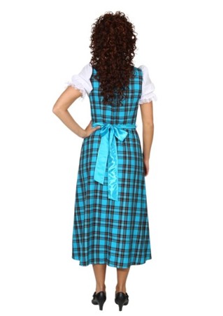 Dirndl long checkered turquoise
Traditional bavarian dress