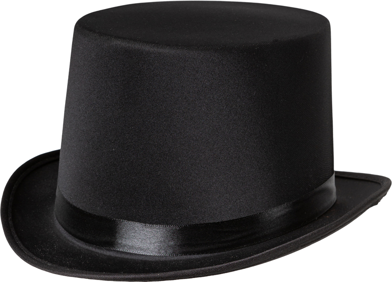 Top hat cylinder, black