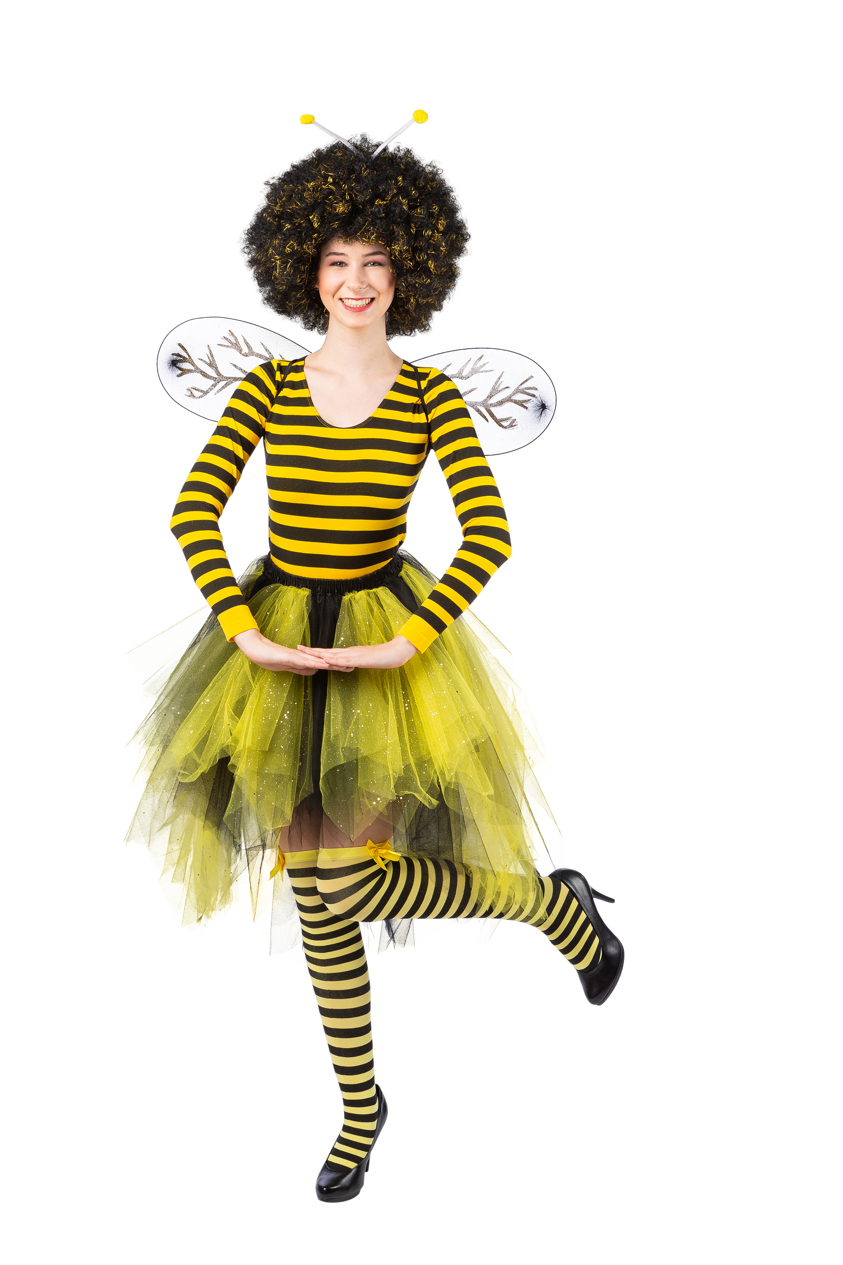 Tutu Bee mullet style (short at the front, long at the back) L/XL
