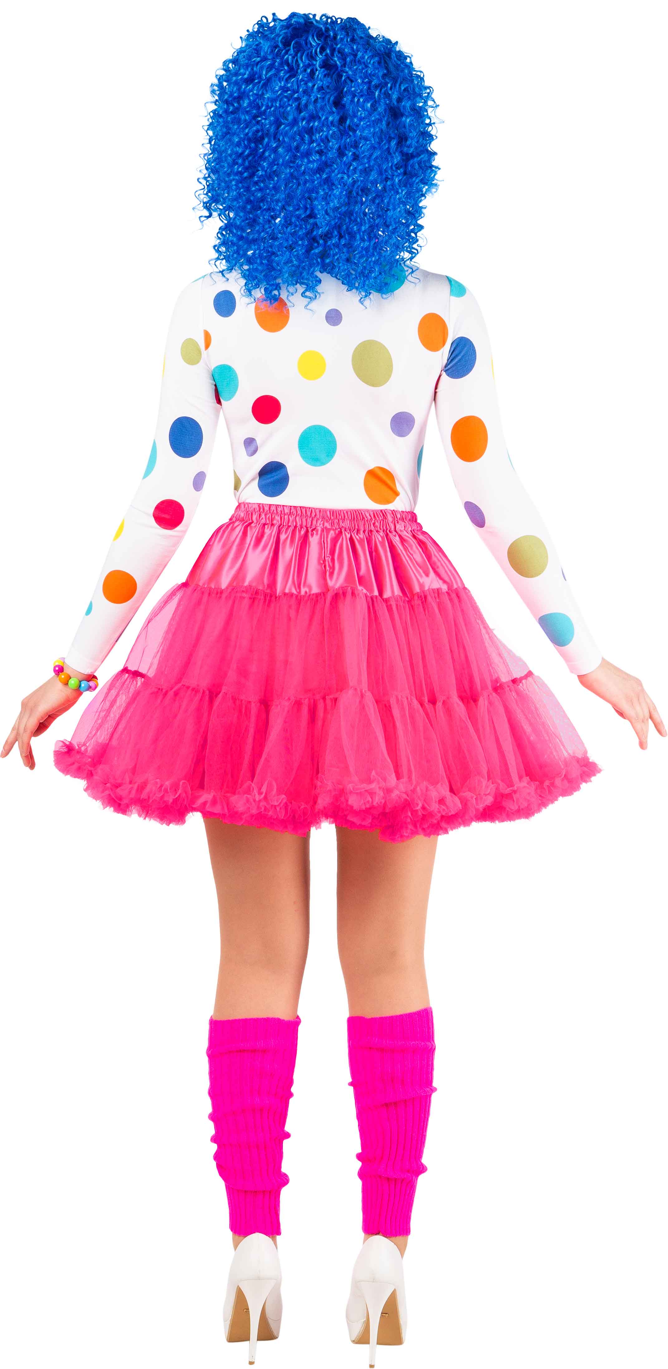 Petticoat kurz mit Rüsche, pink