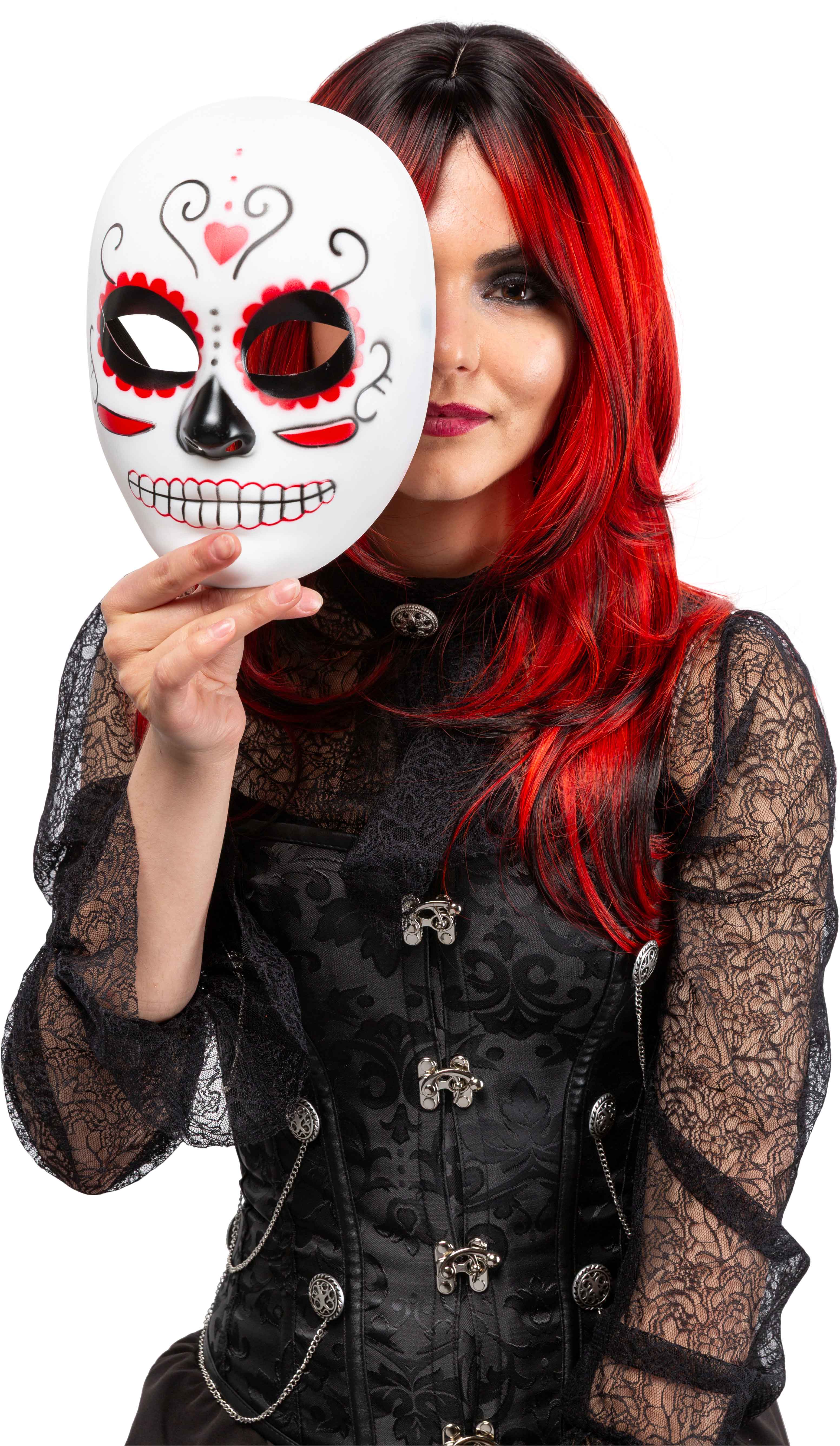 Damenmaske mit Bemalung