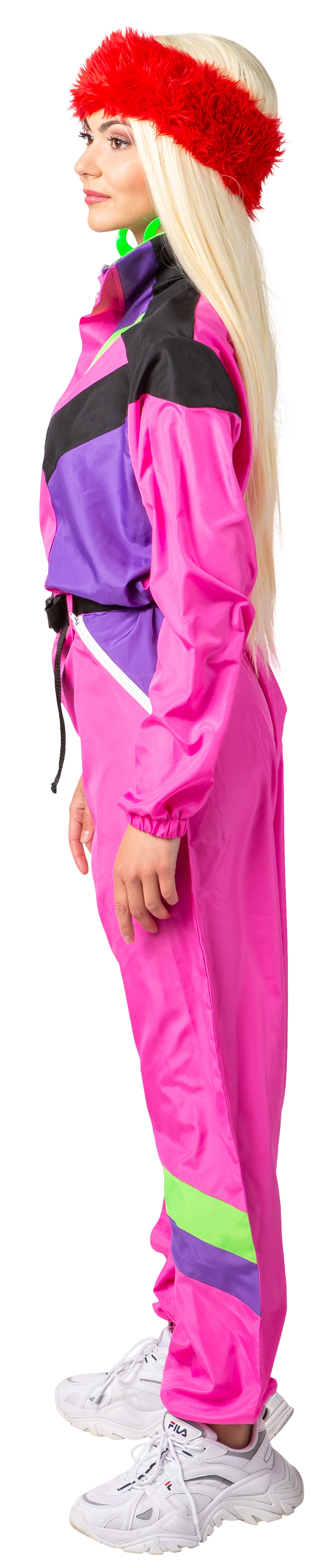 Schneeanzug Retro Damen, pink