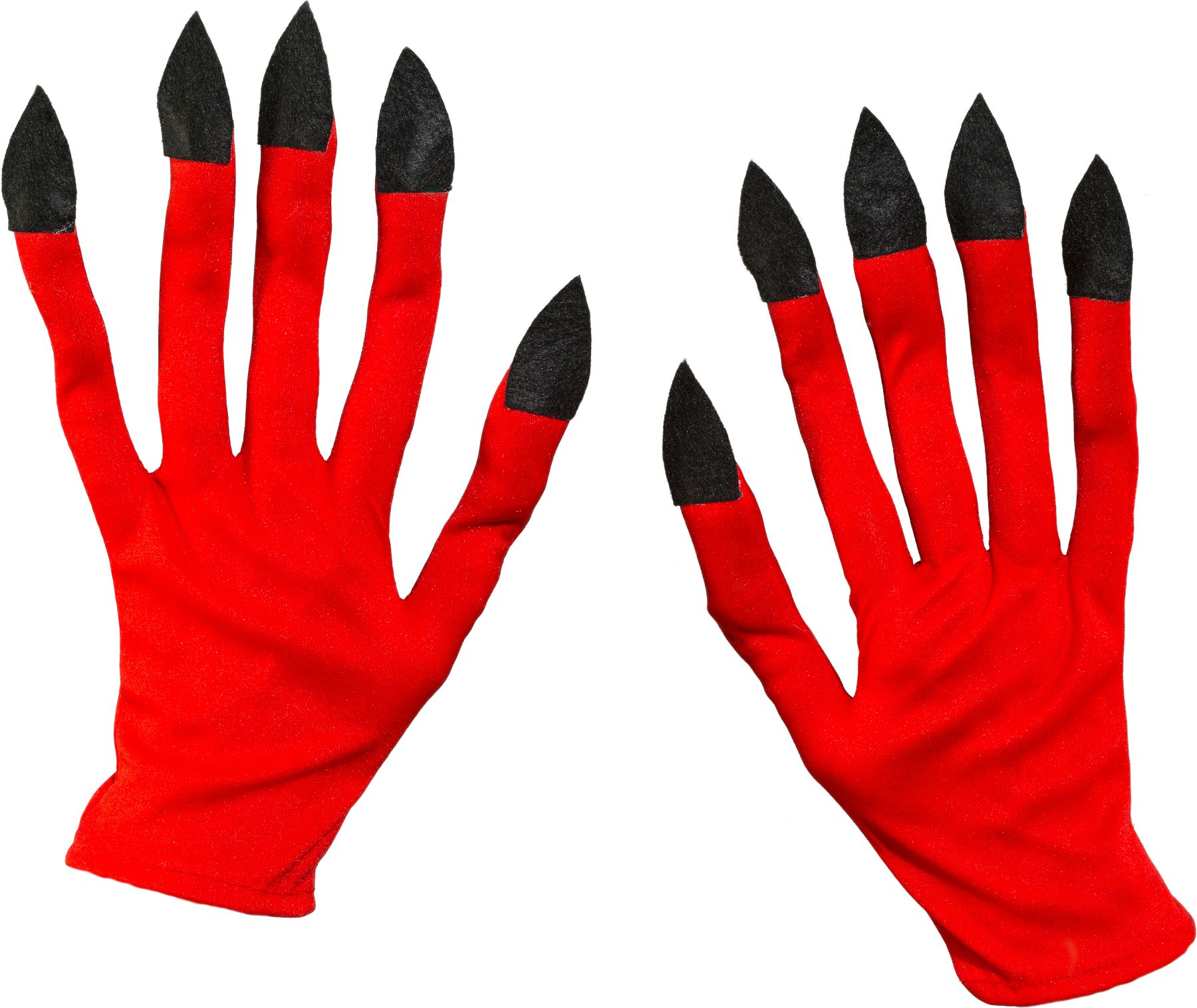 Handschuhe, rot mit Krallen