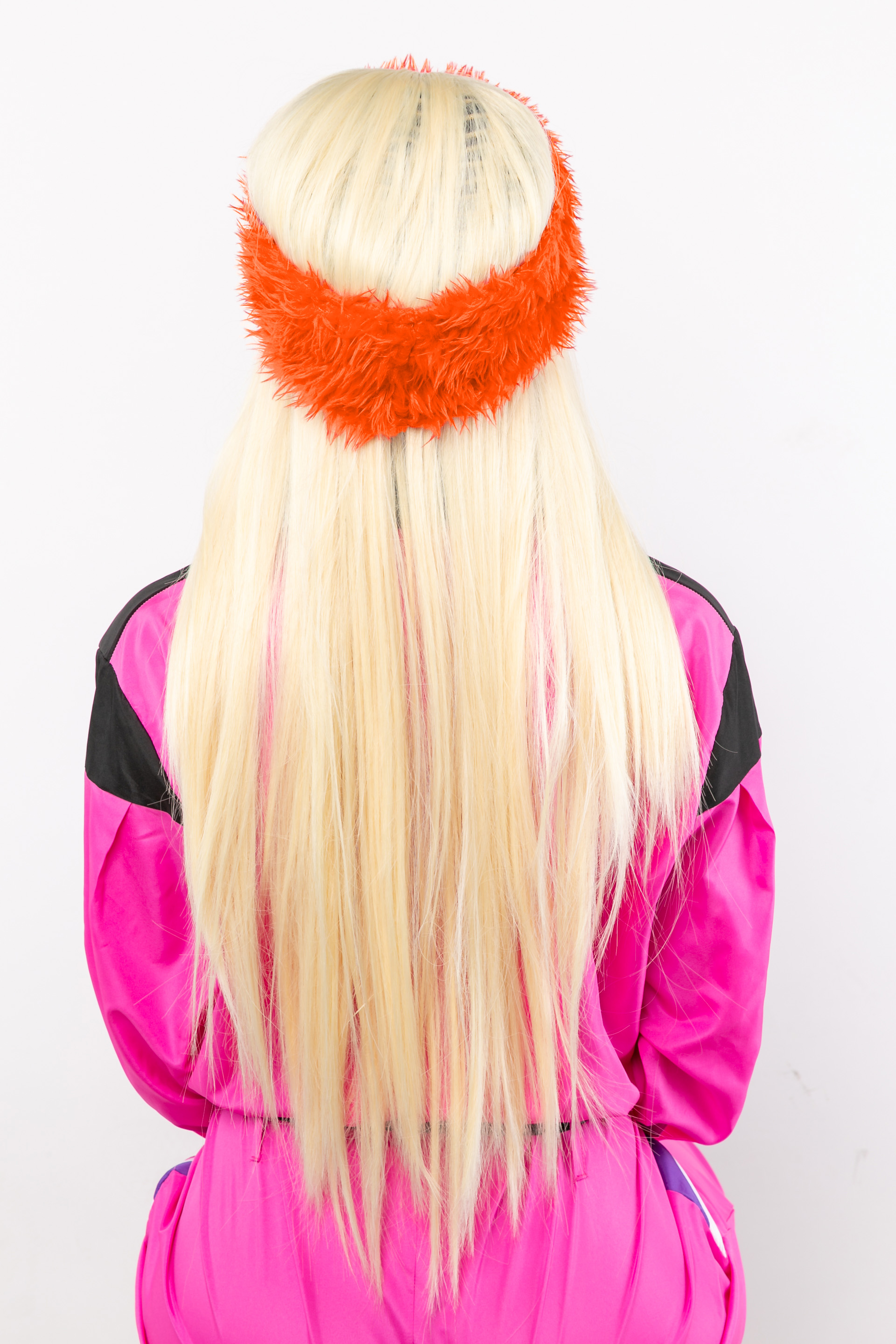 Headband fur, orange