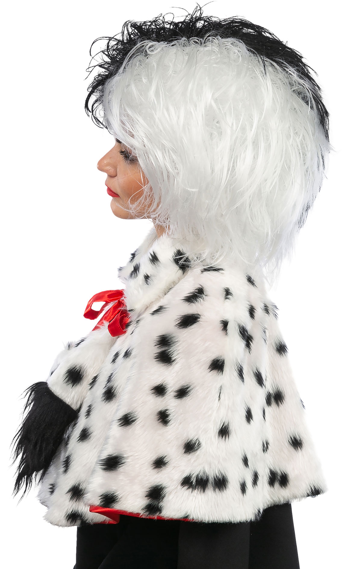 Baroness wig, black-white