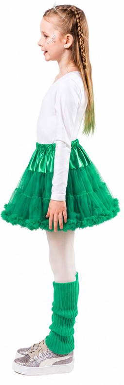 Kinderpetticoat mit Rüschchen, grün