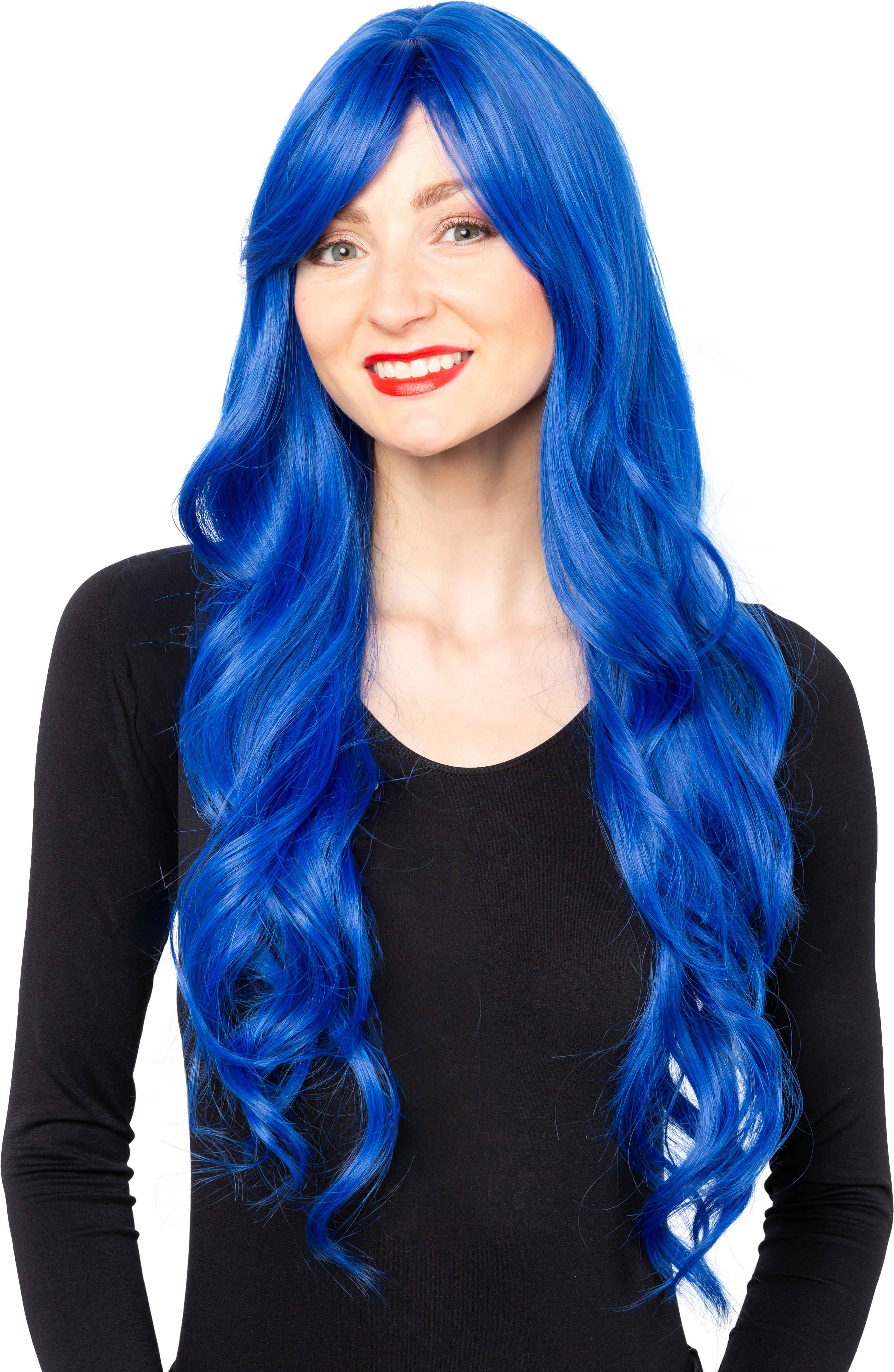Merna wig, blue