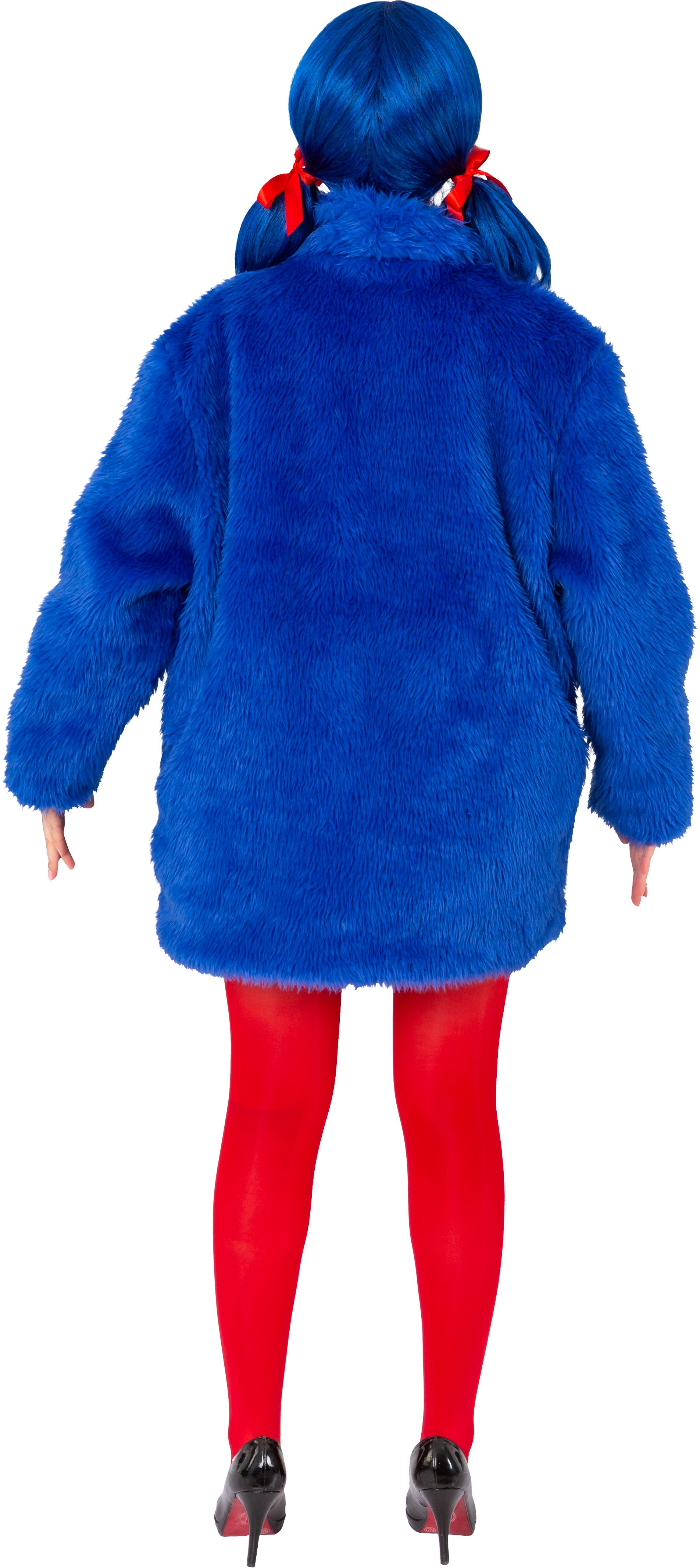 Plush jacket, blue, XXL